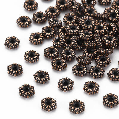 Tibetan Style Alloy Spacer Beads