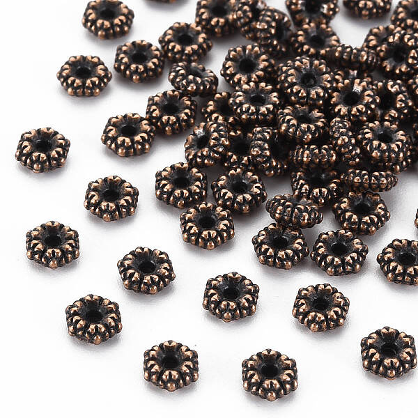Tibetan Style Alloy Spacer Beads