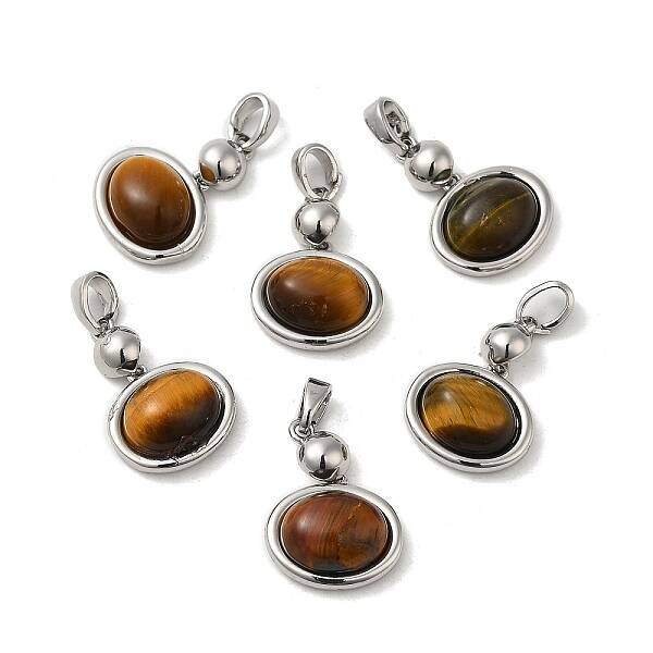 Natural Tiger Eye Pendants