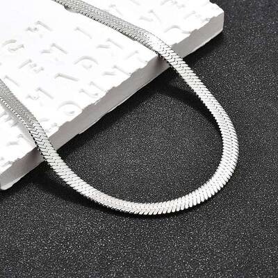 Non-Tarnish 201 Stainless Steel Herringbone Chain Necklaces
