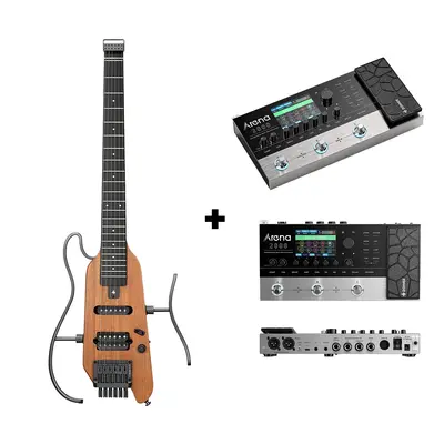 Donner HUSH™ X Electric Guitar - Natural / Guitar+ Arena2000