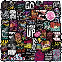 Inspirational Graffiti Series Sticker, 50pcs Party Favors, Vinyl Laptop Stickers for Guitar, Water Bottle & Skateboard