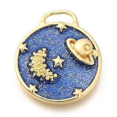 Brass Enamel Pendants