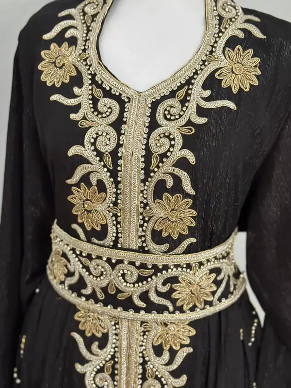 Farasha Kuftan - Women's Traditional Garment, Embroidered, Clothing, Dress