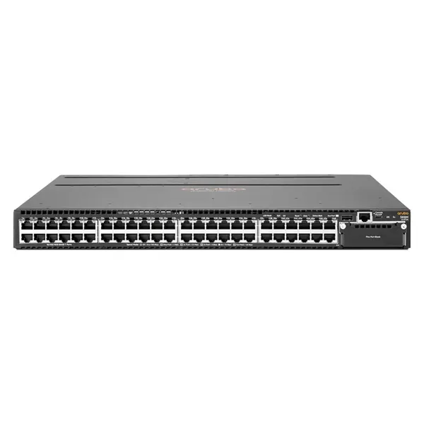 HP JL072-61101 | Aruba 3810 Series 3810M 48G 1‑slot 48 x 10/100/1000Base-T RJ-45 and 1 x Expansion Module Slot Layer 3 Mana...