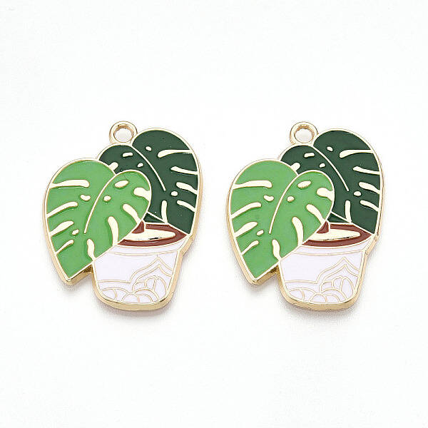 Alloy Enamel Pendants