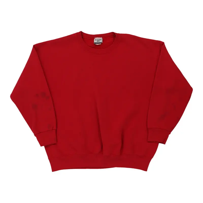 Lee Sweatshirt - 2XL Red Cotton Blend