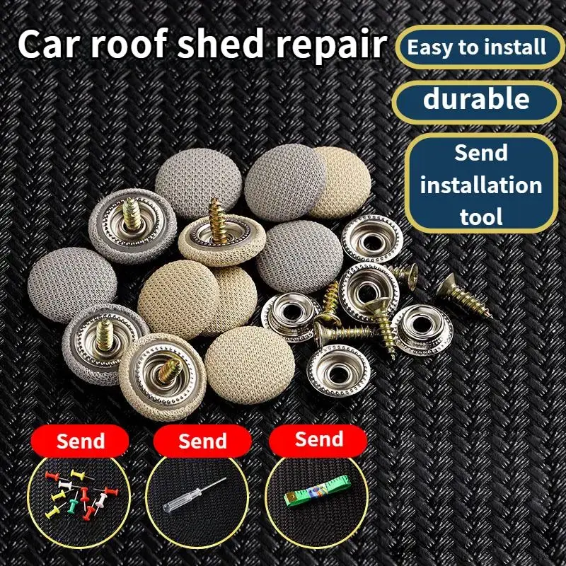 Car roof cloth falling off repair special buckle fixing buckle interior renovation flannel plaid cloth buckle Automotive Acce...