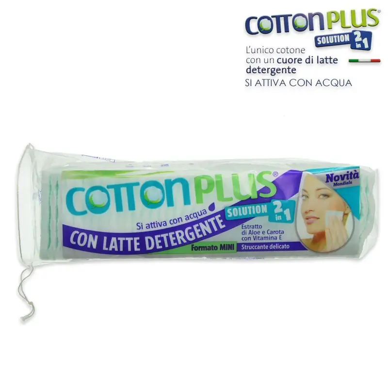Cotton Plus 2 In 1 Mini With Aloe And Carrot Extract With Vitamin E