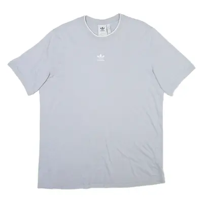 ADIDAS ORIGINALS Mens T-Shirt Grey Crew Neck L