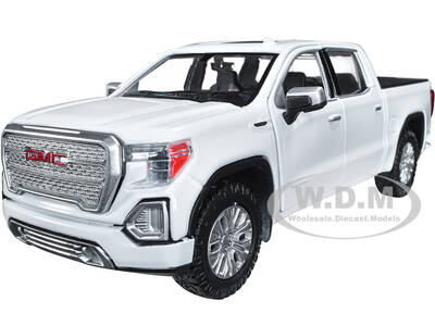 2019 GMC Sierra 1500 Denali Crew Cab Pickup Truck with Sunroof White \