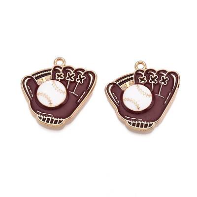 Rack Plating Alloy Enamel Pendants