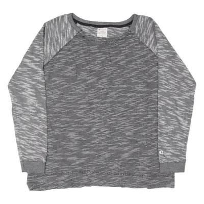CHAMPION Jumper Grey Tight Knit Mens XL