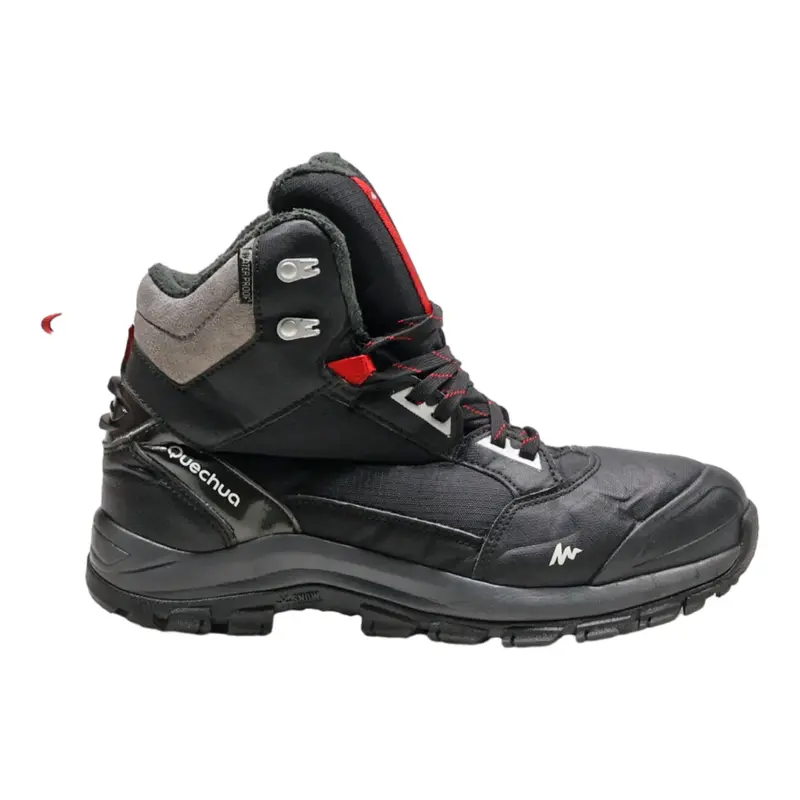 DECATHLON Hiking Boots Black Canvas Mens UK 8