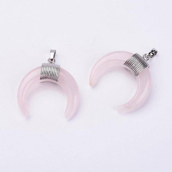 Natural Rose Quartz Pendants