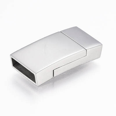 Tarnish Resistant 304 Stainless Steel Magnetic Clasps with Glue-in Ends