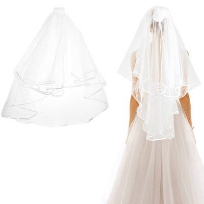 Polyester Long Mesh Tulle Bridal Veils