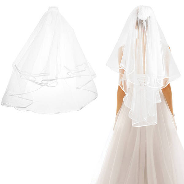Polyester Long Mesh Tulle Bridal Veils