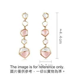 'Harmony' 18K Rose Gold Mother of Pearl Earrings
