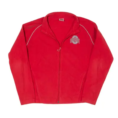 NIKE TEAM Ohio State Buckeyes Fleece Jacket Red Womens L