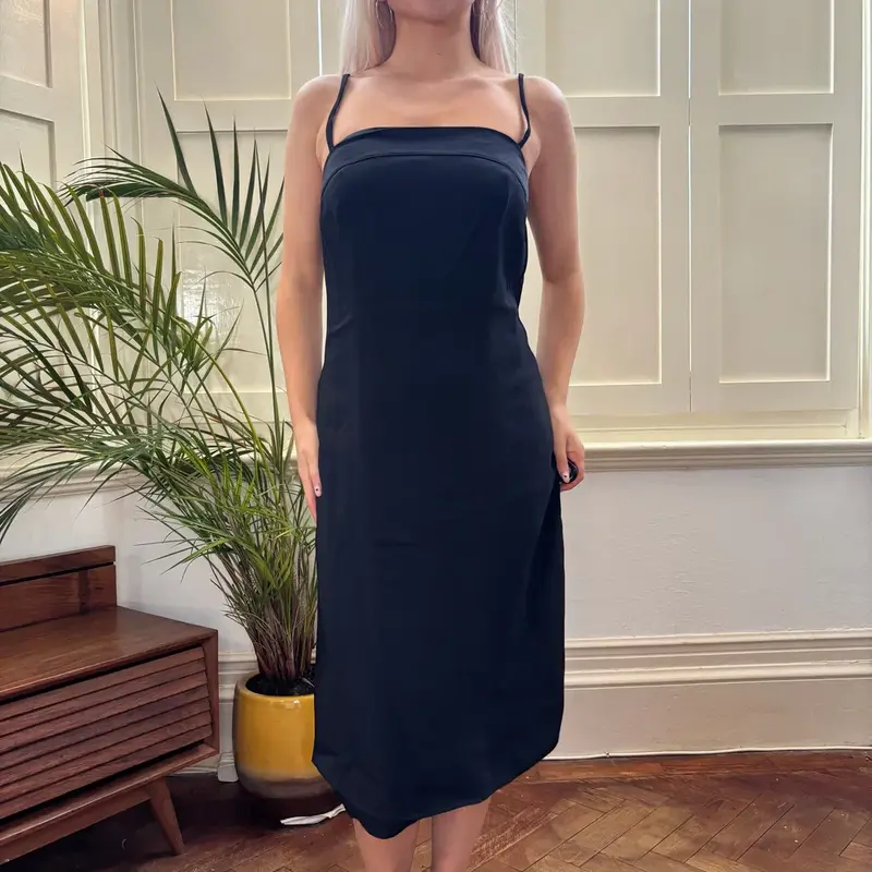 Unbranded Mini Dress - Medium Black Viscose Blend
