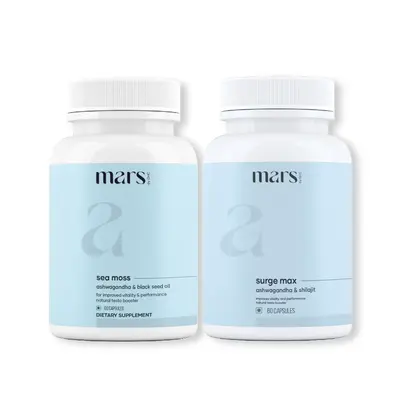 Power Surge Combo: Natural Ashwagandha & Natural Sea Moss Capsules