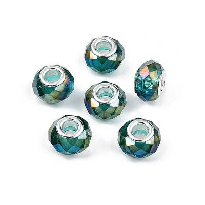 Transparent Glass European Beads