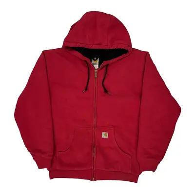 Carhartt Zip Up - XL Red Cotton Blend