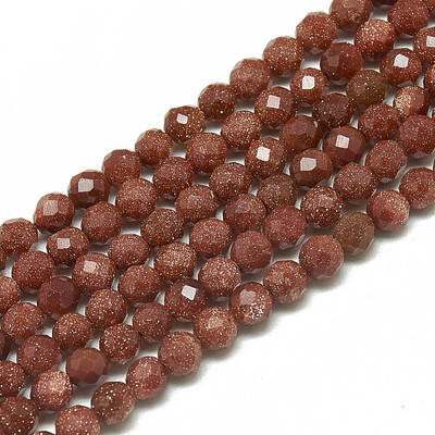 Synthetic Goldstone Beads Strands