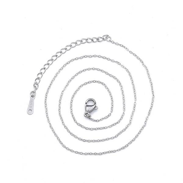 Non-Tarnish 304 Stainless Steel Cable Chains Necklace for Men Women