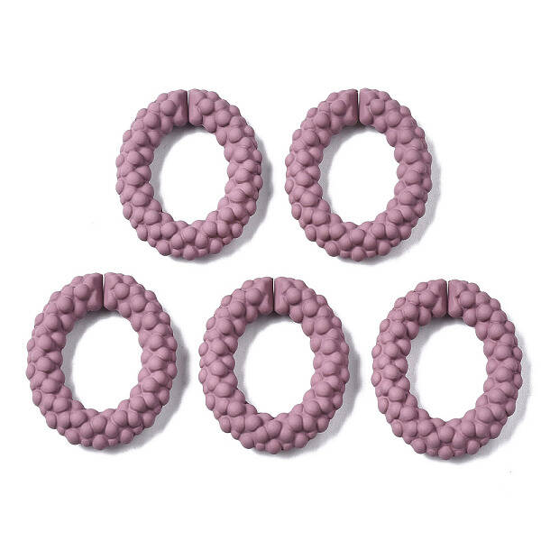 Spray Painted CCB Plastic Linking Rings