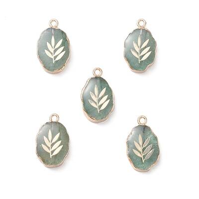 Natural Green Strawberry Quartz Pendants