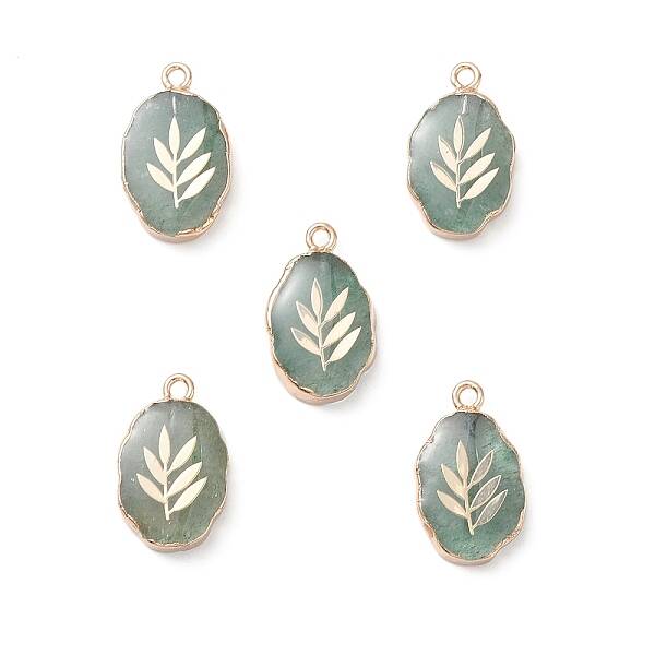 Natural Green Strawberry Quartz Pendants