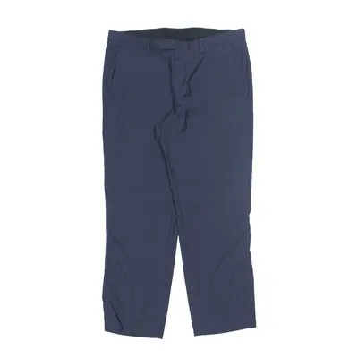 HUGO BOSS Chino Trousers Blue Regular Tapered Wool Womens W32 L28