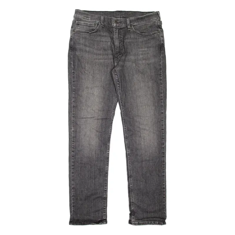 LEVI'S 511 Jeans Mens Grey Slim Straight Stone Wash W34 L32