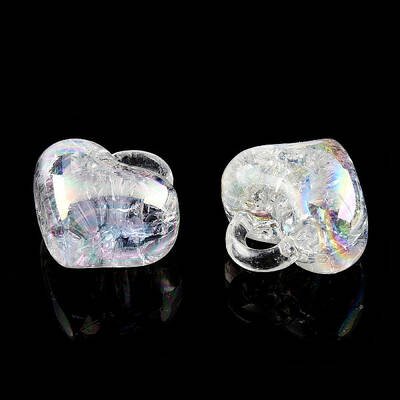 Transparent Crackle Acrylic Pendants
