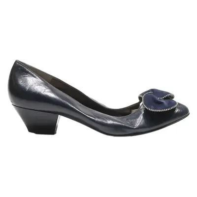 BRUNO MAGLI Pump Heels Blue Leather Womens UK 7.5