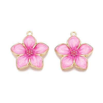 Rack Plating Alloy Enamel Pendants