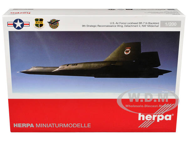 Lockheed SR-71A Blackbird Stealth Aircraft 9th Strategic Reconnaissance Wing, Detachment 4, RAF Mildenhall United States Ai...