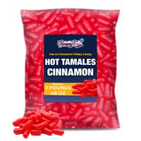 YUMMYLAND Hot Tamales Fierce Cinnamon Candy 3 LB Bulk Bag, Cinnamon Candy, Gummy Candy, Resealable Bag