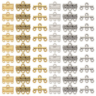 84Pcs 6 Styles Alloy Chandelier Components Links