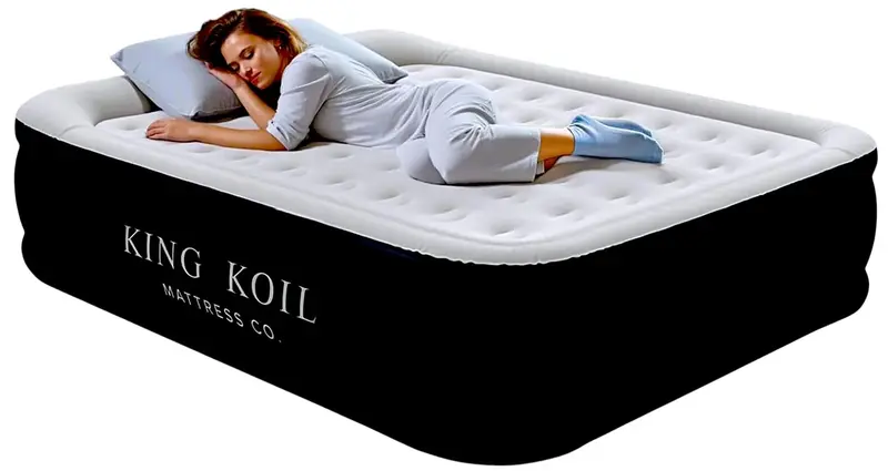 King Koil Luxury Air Mattress with High Speed Built-in Pump