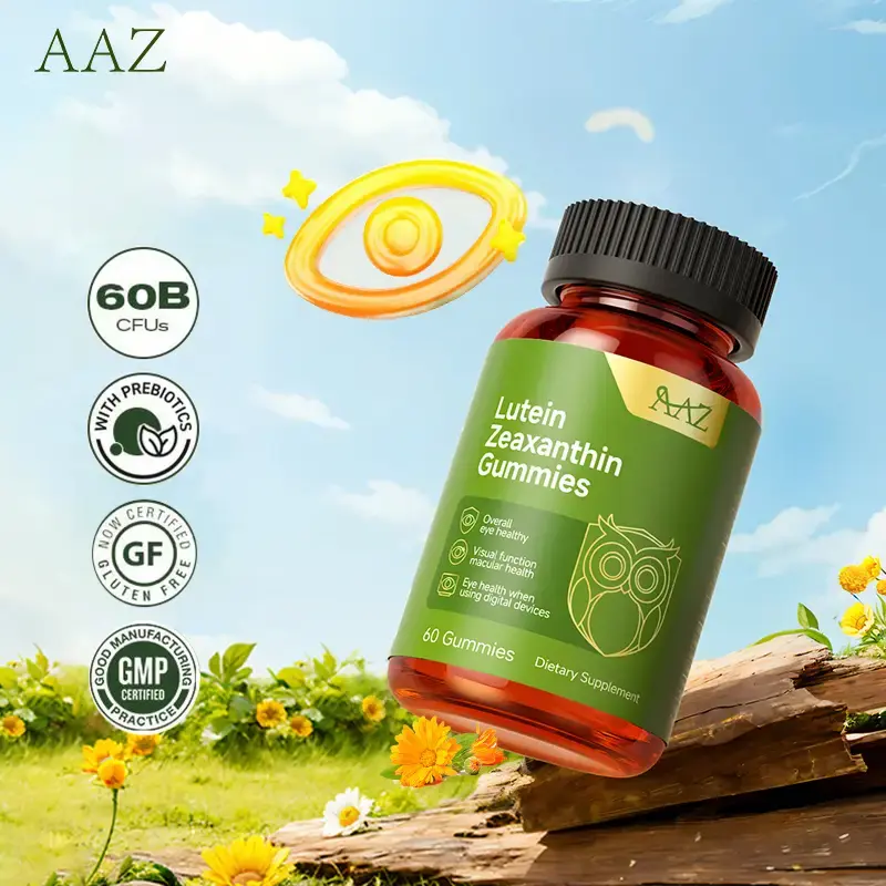 AAZ- Lutein Gummies 180 mg withZeaxanthin to support eye health, 60 Gummies FitnessSupplement Healthcare Edible Dietary Optim...
