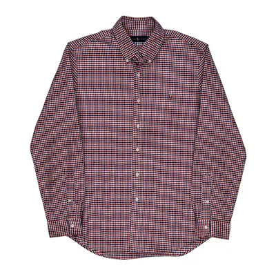 Ralph Lauren Checked Shirt - Large Blue Cotton