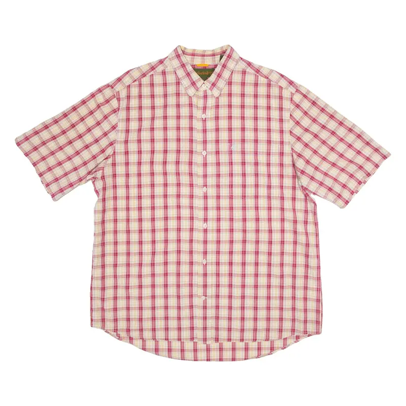 TIMBERLAND Mens Shirt Red Check XL