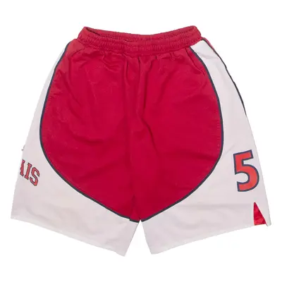 CHAMPION Valais Basketball #5 Boys Sports Shorts Red Colourblock 14Y W24