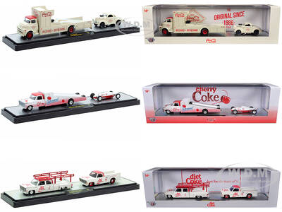 Auto Haulers Coca-Cola Set of 3 pieces Release 34 Limited Edition to 8000 pieces Worldwide 1/64 Diecast Models by M2 Machines