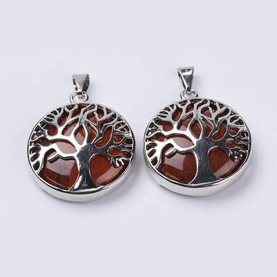 Natural Red Jasper Pendants