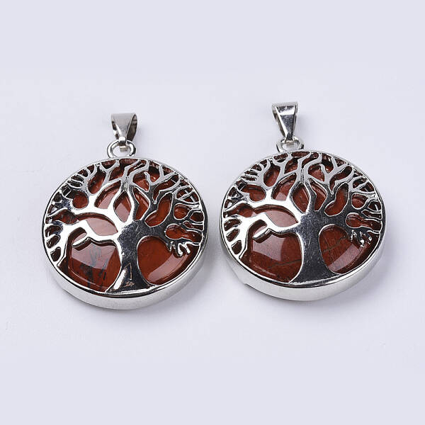 Natural Red Jasper Pendants