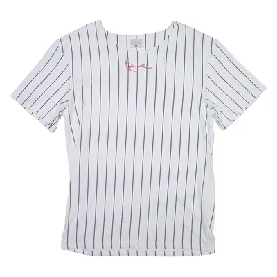 KARL KANI Striped Womens T-Shirt White M